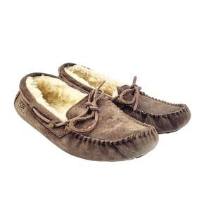 UGG Womens‎ Brown Suede Slippers - Size 7
